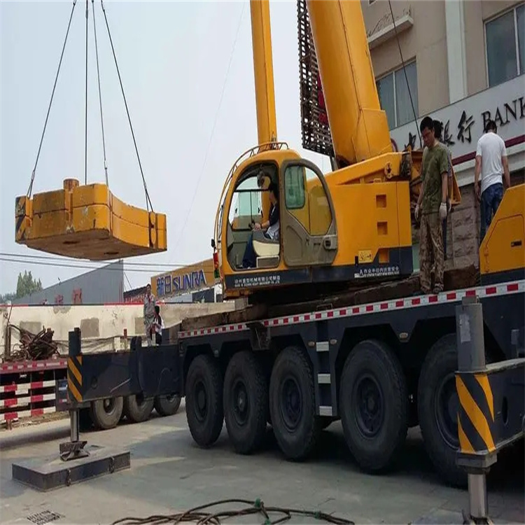 横栏镇当地吊车出租|机器吊装|75吨|工厂搬迁服务